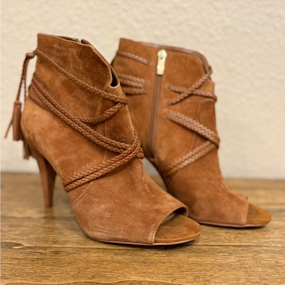 Vince Camuto Astan Peeptoe Booties - Picture 2 of 11